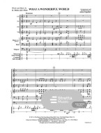 Louis Armstrong: What A Wonderful World (noty pro flexibilní orchestr, party, partitura)