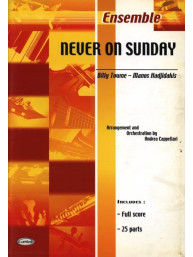 Fred Ebb: Never on Sunday (noty pro flexibilní orchestr, party, partitura)
