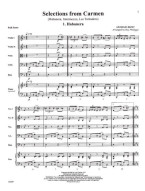 Georges Bizet: Selections From Carmen (noty pro smyčcový orchestr, party, partitura)