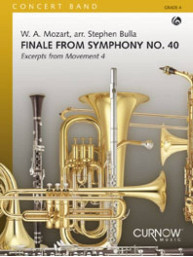 W.A. Mozart: Finale from Symphony No. 40 (noty pro koncertní orchestr, party, partitura)