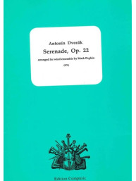 Antonín Dvořák: Serenade Op. 22 (noty pro dechový soubor, partitura, party)