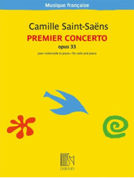 Camille Saint-Saens: Premier Concerto en La Mineur op. 33 (noty na violoncello, klavír)