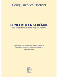 Georg Friedrich Händel: Concerto En Si Bemol (noty na harfu)
