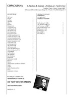 Barry Manilow: Copacabana (noty pro koncertní orchestr, party, partitura)