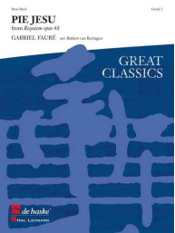 Gabriel Fauré: Pie Jesu (noty pro dechový žesťový orchestr, party, partitura)
