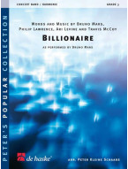 Bruno Mars: Billionaire (noty pro koncertní orchestr, party, partitura)