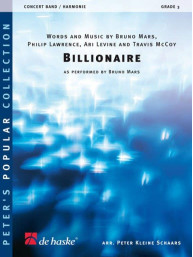 Bruno Mars: Billionaire (noty pro koncertní orchestr, party, partitura)