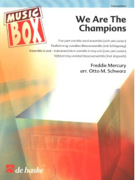 Queen: We Are The Champions (noty pro 5-členný flexibilní orchestr, perkuse, party, partitura)