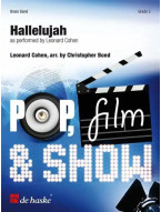 Leonard Cohen: Hallelujah (noty pro žesťový dechový orchestr, party, partitura)