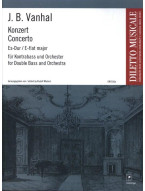Jan Křtitel Vaňhal: Konzert Es-Dur (noty na kontrabas, klavír)