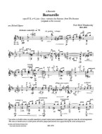 P.I. Čajkovskij: Barcarolle (noty na kytaru)