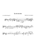 Edith Piaf: La vie en rose (noty na kytaru)