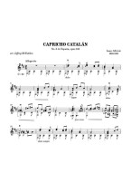 Isaac Albéniz: Capricho Catalan (noty na kytaru)