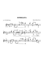 Manuel Maria Ponce: Estrellita (noty na kytaru)