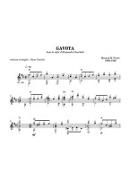 Manuel Maria Ponce: Gavota (noty na kytaru)