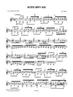 J.S. Bach: Suite BWV 823 (noty na kytaru)