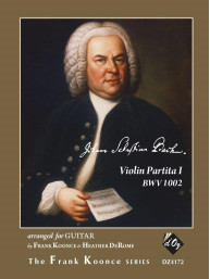 J.S. Bach: Violin Partita I, BWV 1002 (noty na kytaru)