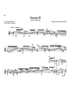 J.S. Bach: Violin Sonata II, BWV 1003 (noty na kytaru)