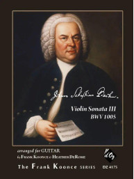 J.S. Bach: Violin Sonata III, BWV 1005 (noty na kytaru)