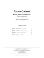 Mauro Giuliani: Studio per la chitarra, Op. 1 (noty na kytaru)