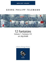 Georg Philipp Telemann: 12 Fantasie, vol. 1, Fantasia I-IV (noty na kytaru)