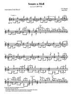 Georg Friedrich Händel: Sonate A-moll op. 1 no. 4, HWV 362 (noty na kytaru)