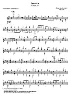 Domenico Scarlatti: Five Sonatas (noty na kytaru)