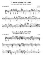 J.S. Bach: 2 Chorale Preludes BWV 645, BWV 147 (noty na kytaru)