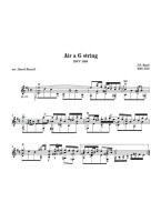 J.S. Bach: Air a G string, Pastorale, Sinfonia (noty na kytaru)