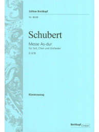Franz Schubert: Mass A flat major D 678 (noty na sborový zpěv, klavír)
