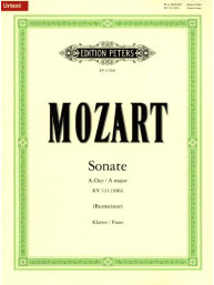 W.A. Mozart: Piano Sonata A major KV 331/300i (noty na klavír)