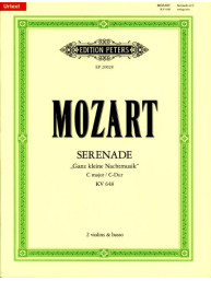 W.A.Mozart: Serenade in C K648 'Ganz kleine Nachtmusik' (noty pro smyčové trio)