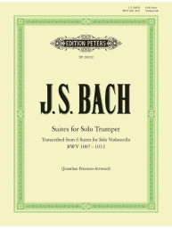 Johann Sebastian Bach: Suites for Solo Trumpet BWV 1007–1012 (noty na trubku)