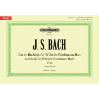J.S. Bach: Notebook for Wilhelm Friedemann Bach (noty na klavír)