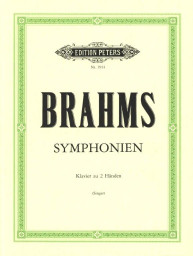 Johannes Brahms: Symphonien (noty na klavír)