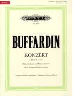 Pierre Gabriel Buffardin: Konzert für Flöte, Streicher und BC e-Moll (noty na příčnou flétnu, klavír)