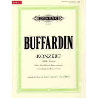 Pierre Gabriel Buffardin: Konzert für Flöte, Streicher und BC e-Moll (noty na příčnou flétnu, klavír)