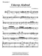 Avner Dorman: Udacrep Akubrad (noty pro perkuse, orchestr, party) Avner Dorman: Udacrep Akubrad (noty pro perkuse, orchestr, party)