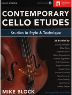 Contemporary Cello Etudes (noty na violoncello)(+audio)