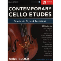 Contemporary Cello Etudes (noty na violoncello)(+audio)