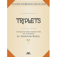 George Hamilton Green: Triplets (noty pro xylofon, žesťový dechový kvintet, party, partitura)