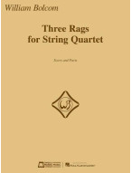 William Bolcom: 3 Rags for String Quartet (noty pro smyčcový kvartet, party, partitura)