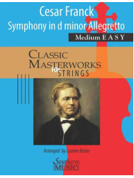 César Franck: Symphony in D Minor Allegretto (noty pro smyčcový orchestr, klavír, party, partitura)