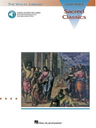 Sacred Classics - Low Voice (noty na klavír, zpěv)(+audio)