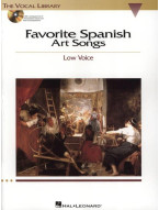 Favorite Spanish Art Songs - Low Voice (noty na klavír, zpěv)(+audio)