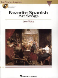 Favorite Spanish Art Songs - Low Voice (noty na klavír, zpěv)(+audio)
