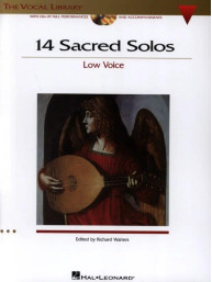 14 Sacred Solos - Low Voice (noty na klavír, zpěv)(+audio)