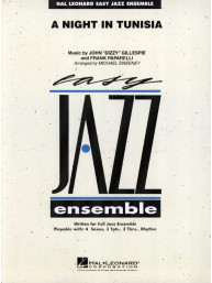 Dizzy Gillespie: A Night in Tunisia (snadné noty pro jazzový soubor, party, partitura)