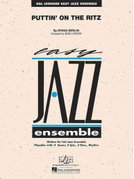 Irving Berlin: Puttin' on the Ritz (snadné noty pro jazzový orchestr, party, partitura)