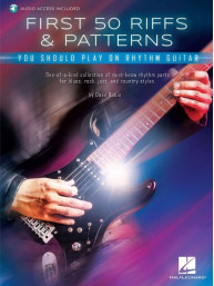 First 50 Riffs & Patterns You Should Play on Rhythm Guitar (noty, tabulatury na kytaru)(+audio)